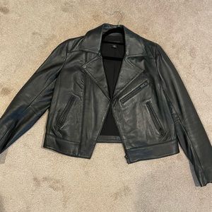Halogen Leather Jacket